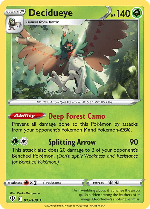 Decidueye (013/189) [Sword & Shield: Darkness Ablaze] - for just $0.15! 