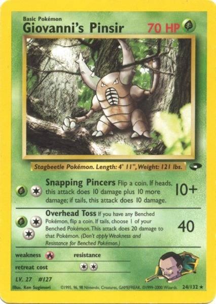 Giovanni's Pinsir (24/132) [Gym Challenge Unlimited] - for just $4.45! 