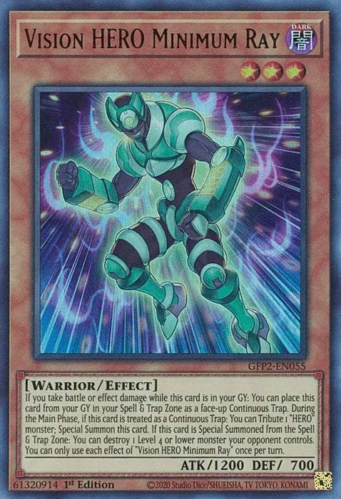 Vision HERO Minimum Ray [GFP2-EN055] Ultra Rare - for just $0.10! 