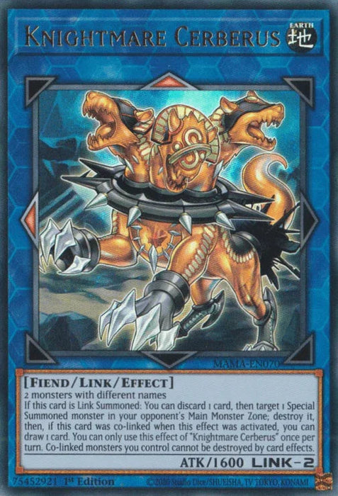 Knightmare Cerberus [MAMA-EN070] Ultra Rare - for just $0.30! 