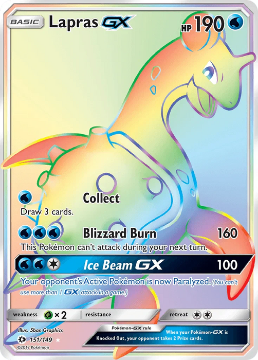 Lapras GX (151/149) [Sun & Moon: Base Set] - for just $11.25! 