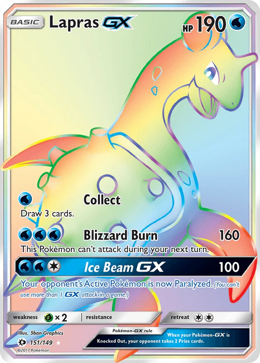 Lapras GX (151/149) [Sun & Moon: Base Set] - for just $11.20! 