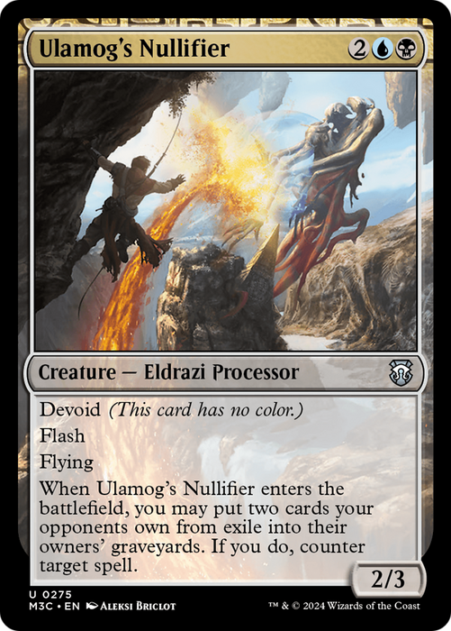 Ulamog's Nullifier (M3C-275) - Modern Horizons 3 Commander: (devoid) - for just $0.04! 