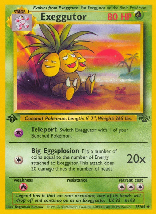 Exeggutor (35/64) [Jungle 1st Edition] - for just $1.35! 