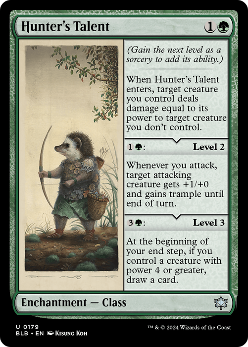 Hunter's Talent (BLB-179) - Bloomburrow - for just $0.11! 