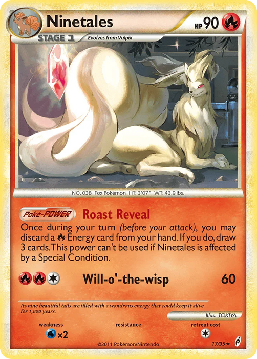 Ninetales (17/95) [HeartGold & SoulSilver: Call of Legends] - for just $12.60! 