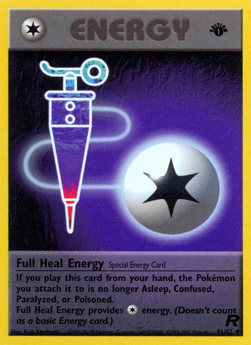 Full Heal Energy (81/82) [Team Rocket 1st Edition] - for just $0.30! 