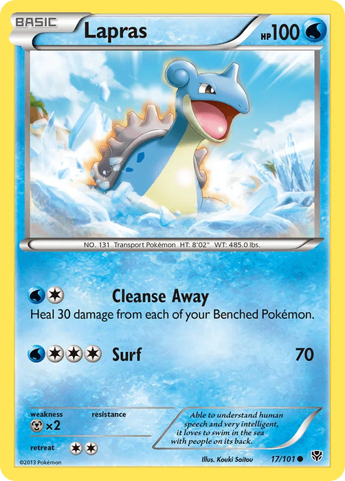 Lapras (17/101) [Black & White: Plasma Blast] - for just $0.20! 