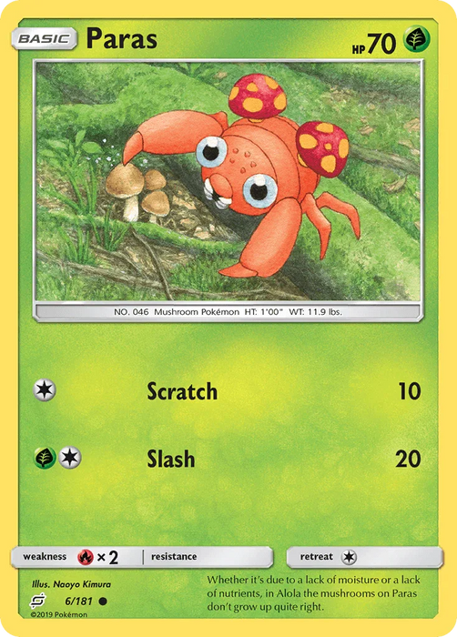 Paras (6/181) [Sun & Moon: Team Up] - for just $0.10! 