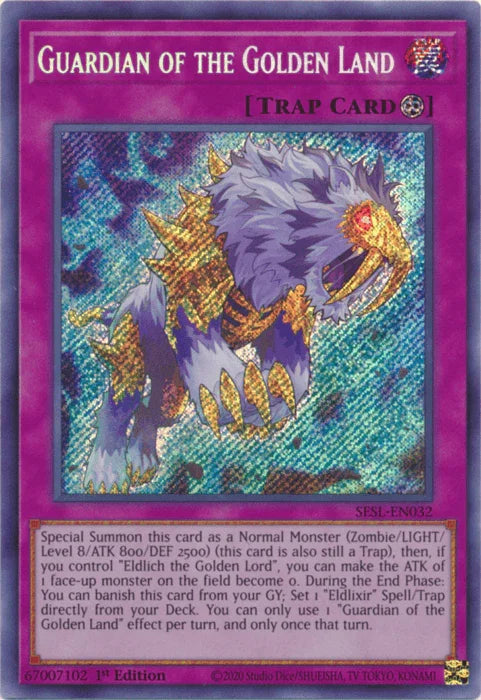 Guardian of the Golden Land [SESL-EN032] Secret Rare - for just $0.20! 