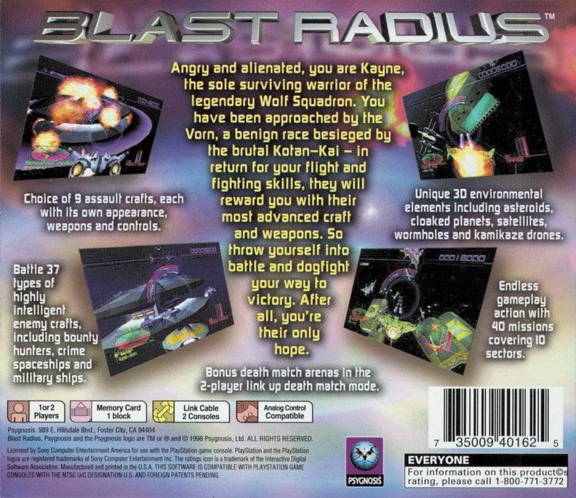 Blast Radius – PlayStation 1 (PS1) - for just $0! 