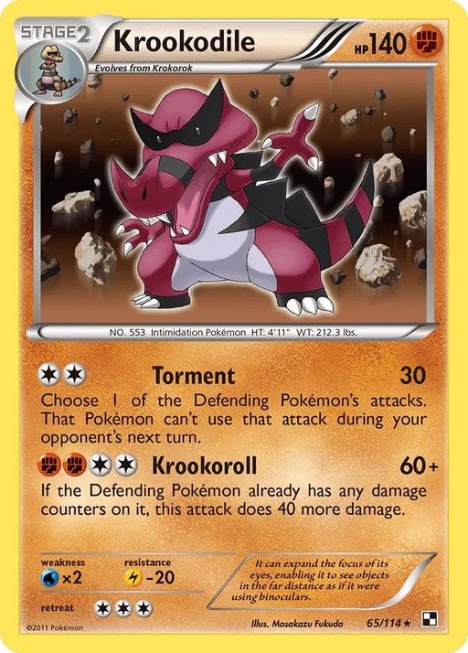Krookodile (65/114) [Black & White: Base Set] - for just $1.05! 
