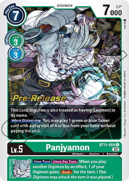 Panjyamon [BT11-054] [Dimensional Phase Pre-Release Promos] - Just $3.50! Shop now at Retro Gaming of Denver