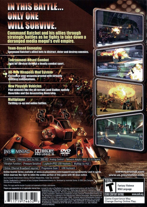 Ratchet: Deadlocked – PlayStation 2 (PS2) - for just $0! 