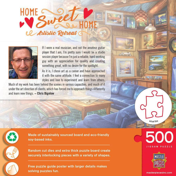 Home Sweet Home - Artistic Retreat 500 Piece Jigsaw Puzzle - for just $14.99! 