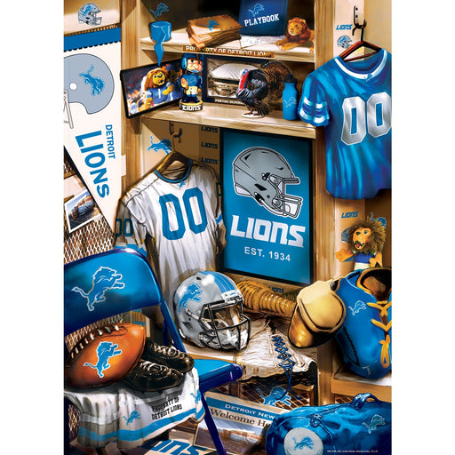 Detroit Lions - Locker Room 500 Piece Jigsaw Puzzle - Just $16.99! Shop now at Retro Gaming of Denver