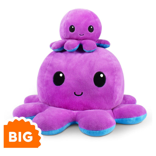 TeeTurtle Big Reversible Octopus: Purple/Blue (Big) - Premium Toys and Collectible - Just $39.99! Shop now at Retro Gaming of Denver