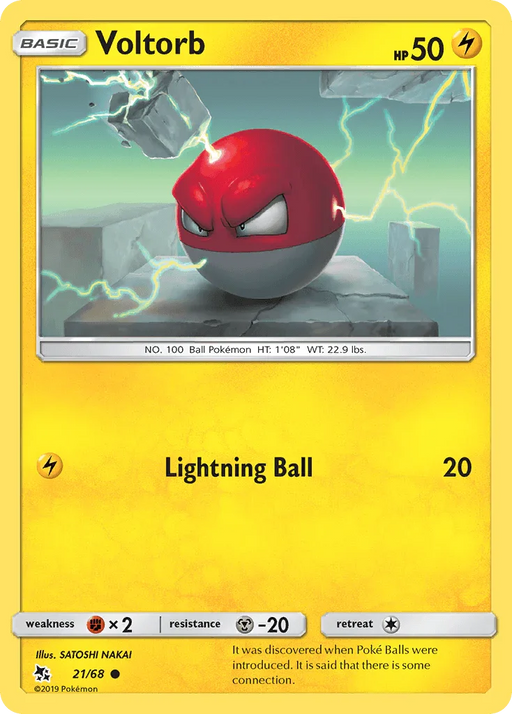 Voltorb (21/68) [Sun & Moon: Hidden Fates] - for just $0.10! 
