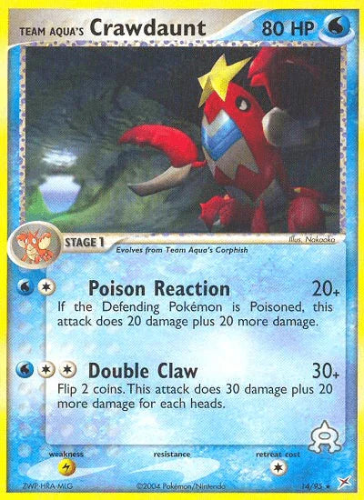 Team Aqua's Crawdaunt (14/95) [EX: Team Magma vs Team Aqua] - for just $0.80! 