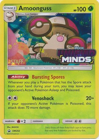 Amoonguss (SM202) (Staff Prerelease Promo) [Sun & Moon: Black Star Promos] - Just $3! Shop now at Retro Gaming of Denver