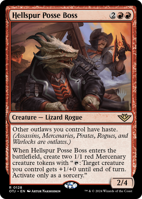 Hellspur Posse Boss (PPOTJ-128) - Outlaws of Thunder Junction Promos - for just $0.14! 