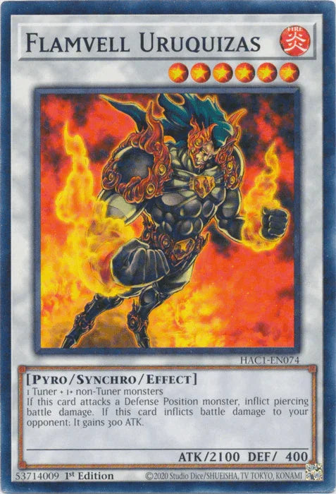 Flamvell Uruquizas (Duel Terminal) [HAC1-EN074] Common - for just $1.50! 