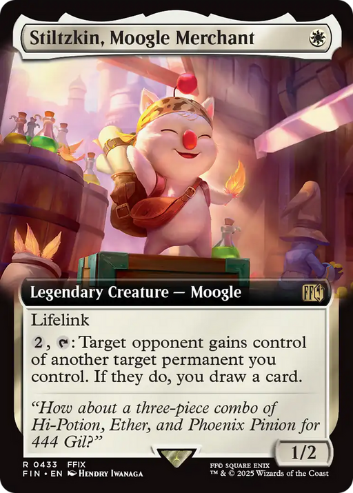 Stiltzkin, Moogle Merchant (FIN-433) - FINAL FANTASY: (Extended Art) Foil - for just $1.52! 