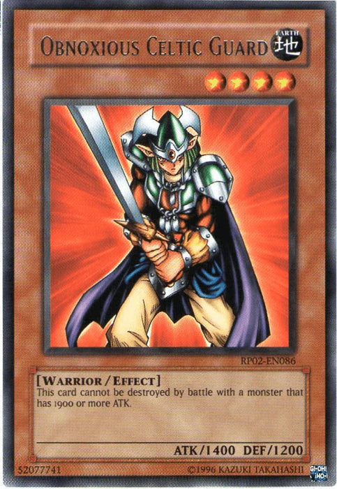 Obnoxious Celtic Guard [RP02-EN086] Rare - for just $0.70! 