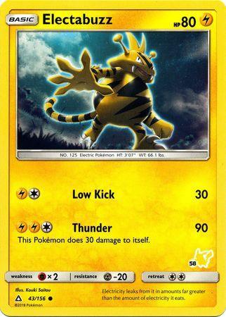 Electabuzz (43/156) (Pikachu Stamp #58) [Battle Academy 2020] - for just $0.10! 
