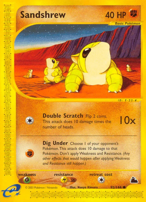 Sandshrew (92/144) [Skyridge] - for just $12.30! 