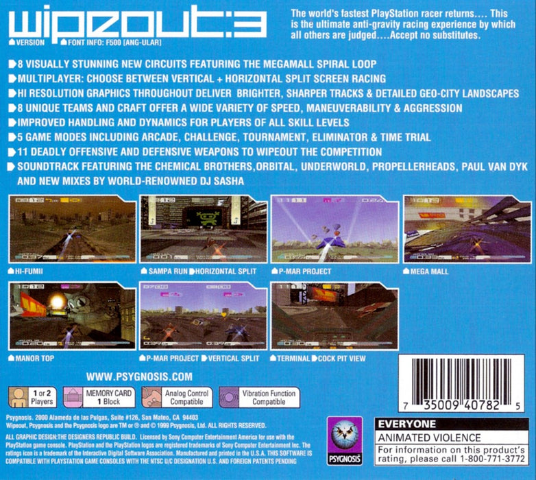 Wipeout 3 – PlayStation 1 (PS1) - for just $0! 
