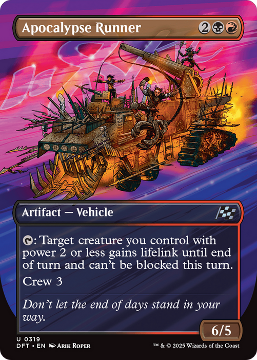Apocalypse Runner (DFT-319) - Aetherdrift (Borderless) Foil - for just $0.05! 
