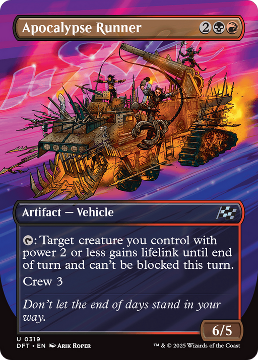 Apocalypse Runner (DFT-319) - Aetherdrift (Borderless) Foil - for just $0.05! 