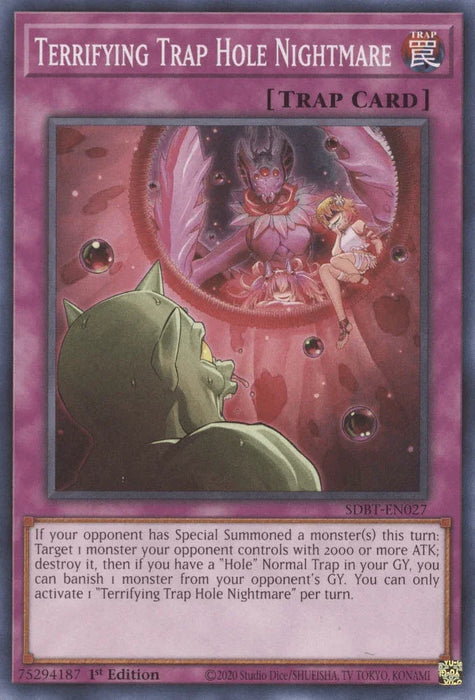 Terrifying Trap Hole Nightmare [SDBT-EN027] Common - for just $0.10! 
