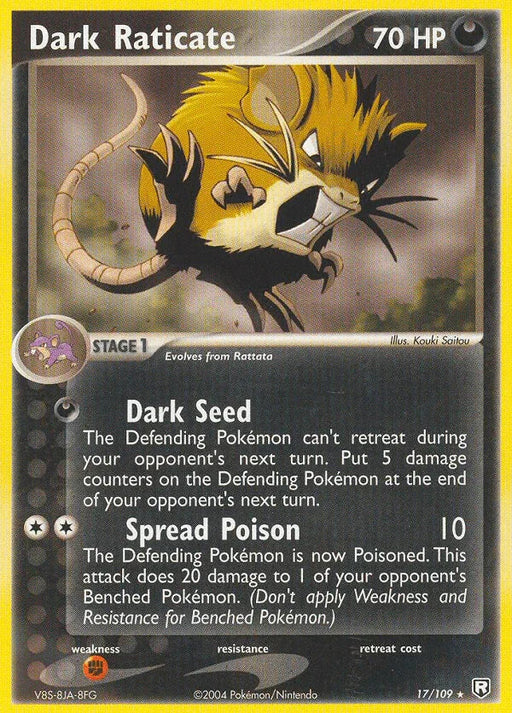 Dark Raticate (17/109) [EX: Team Rocket Returns] - for just $1.80! 