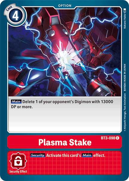 Plasma Stake [BT3-098] [Release Special Booster Ver.1.5] - Just $0.09! Shop now at Retro Gaming of Denver