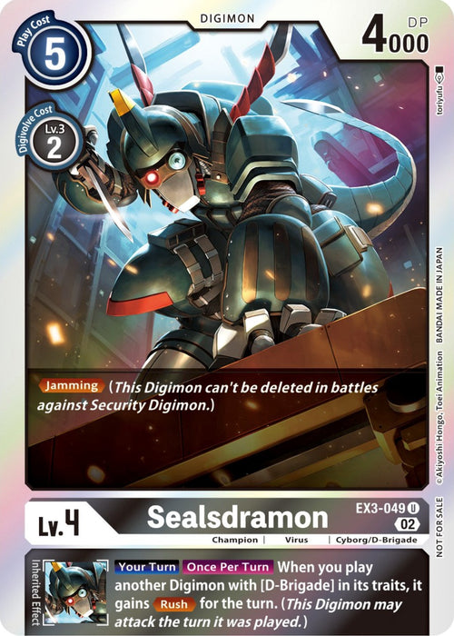 Sealsdramon [EX3-049] (Alternate Art) [Draconic Roar] - Just $0.85! Shop now at Retro Gaming of Denver