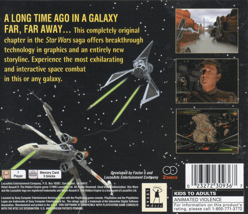 Star Wars: Rebel Assault II – PlayStation 1 (PS1) - for just $12.99! 
