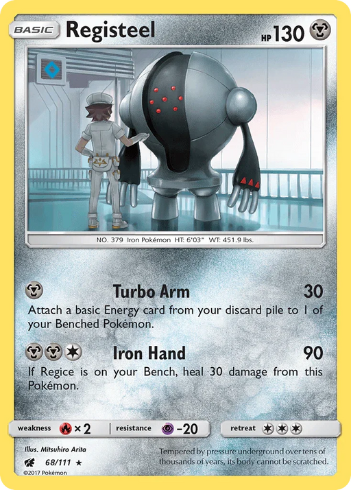 Registeel (68/111) [Sun & Moon: Crimson Invasion] - for just $0.20! 