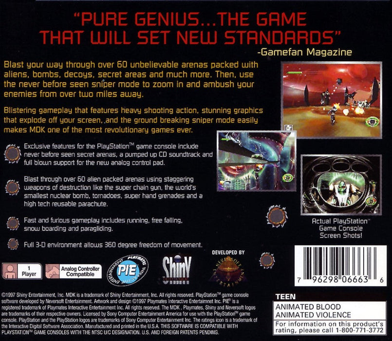 MDK – PlayStation 1 (PS1) - for just $0! 