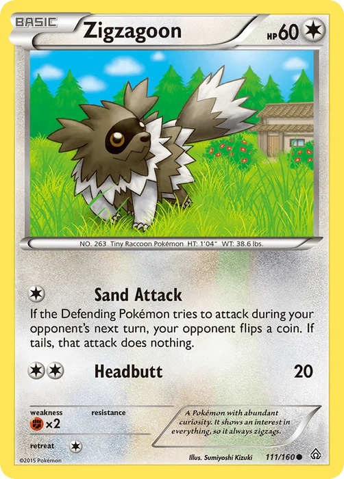 Zigzagoon (111/160) [XY: Primal Clash] - for just $0.10! 