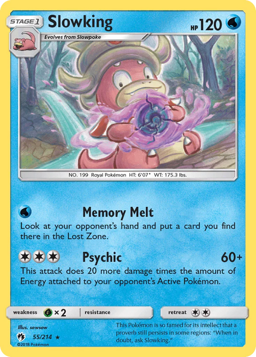 Slowking (55/214) [Sun & Moon: Lost Thunder] - for just $1.15! 