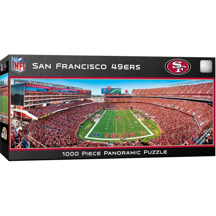 San Francisco 49ers - 1000 Piece Panoramic Jigsaw Puzzle - End View - Just $19.99! Shop now at Retro Gaming of Denver