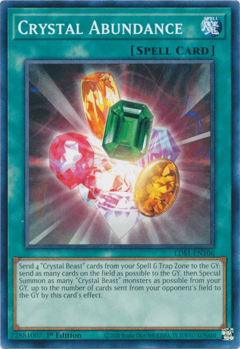 Crystal Abundance [LDS1-EN106] Common - for just $0.10! 