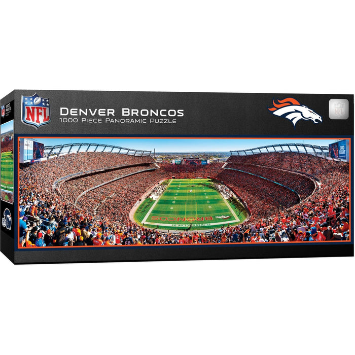 Denver Broncos - 1000 Piece Panoramic Jigsaw Puzzle - End View - for just $19.99! 