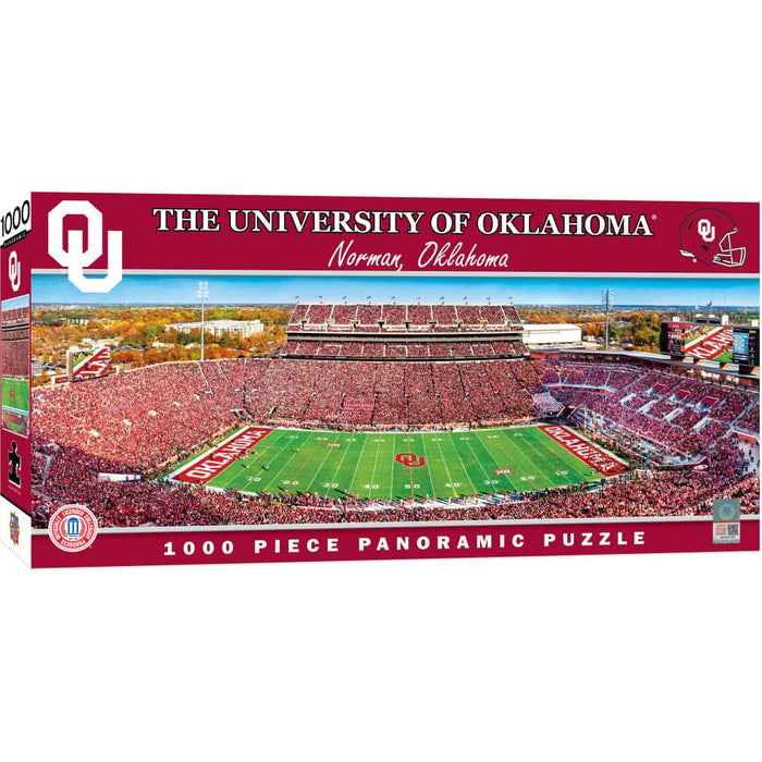 Oklahoma Sooners - 1000 Piece Panoramic Jigsaw Puzzle - Center View - for just $19.99! 