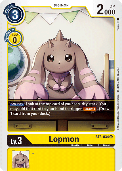 Lopmon [BT3-034] [Release Special Booster Ver.1.5] - Just $0.09! Shop now at Retro Gaming of Denver