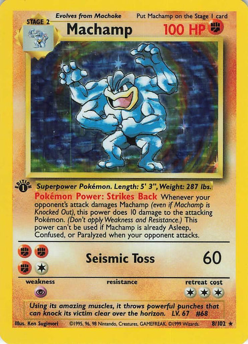 Machamp (8/102) (Shadowless) [Base Set 1st Edition] - for just $28.90! 