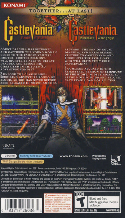 Castlevania: Dracula X Chronicles – PlayStation Portable (PSP) - for just $0! 