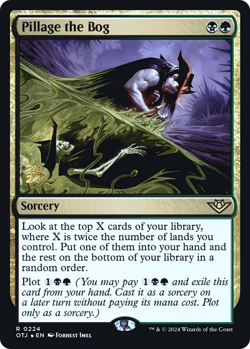 Pillage the Bog (PRE-224) - Outlaws of Thunder Junction Promos Foil - for just $0.22! 
